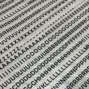 Cartela Alfabeto Preto