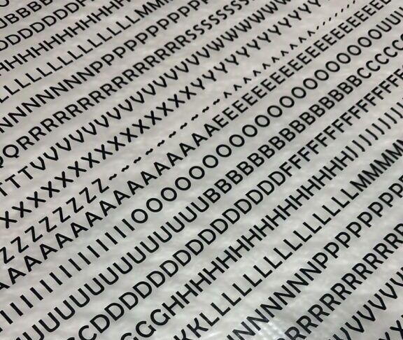 Cartela Alfabeto Preto